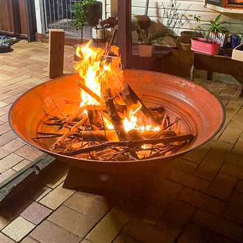 Antiwear Corten Steel Charcoal Outdoor Fire Pit Tebal 2mm 3mm 4mm 6mm