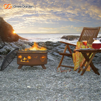 Firepits Logam Tahan Erosi Baja Corten Layanan OEM ODM
