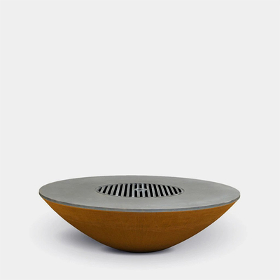 2.0-3.0mm Tebal Outdoor Corten Steel Fire Bowl Metal Camping Fire Pit Prerusted