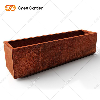 TUV Certified Easy Watering Outdoor Metal Planter Berukuran Besar