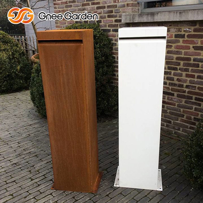 1000*800mm Free Standing Outdoor Metal Furniture Kotak Surat Baja Berkarat
