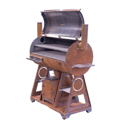 Outdoor Corten Steel Fire Pit BBQ Camping Cooking Stove With Cooking Grill