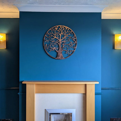 61.5 Cm Bronze Tree Of Life Metal Garden Wall Art Untuk Rumah