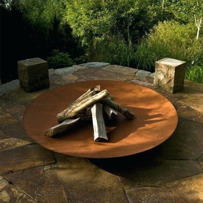80cm Rusty Corten Fire Bowl Anglo Outdoor Untuk Pesta Berkemah