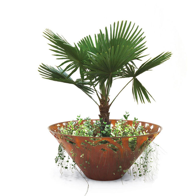 1000mm Gnee Garden Outdoor Metal Planter Untuk Pohon Dan Bunga