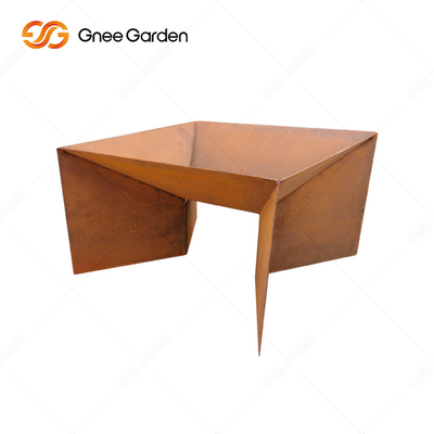 Desain Baru Corten Steel Metal Pattern Folding Fire Pit
