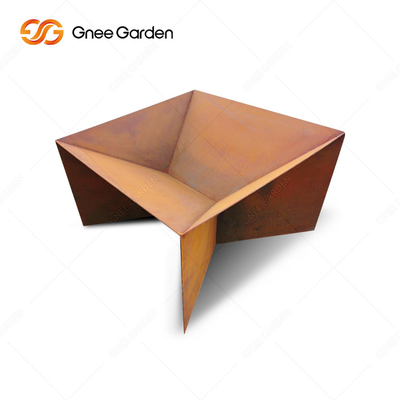 Desain Baru Rusty Corten Steel Metal Camping Barbecue Fire Pit