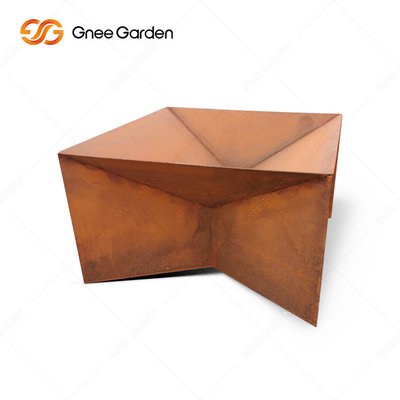 Desain Baru Rusty Corten Steel Metal Camping Barbecue Fire Pit