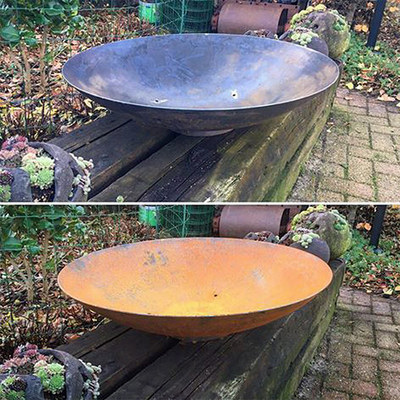 Patio Steel Metal Wood Burning Fire Pit untuk Taman