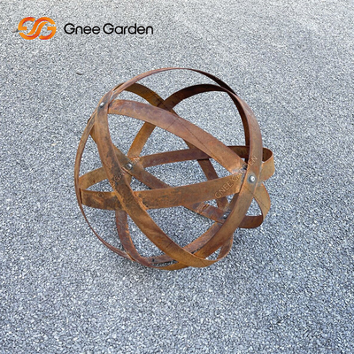 Partisi Layar Pembagi Ruang Baja Corten Outdoor Laser Cut Garden