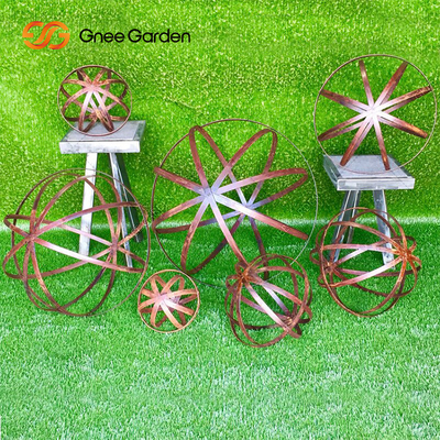 Partisi Layar Pembagi Ruang Baja Corten Outdoor Laser Cut Garden