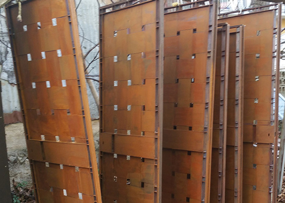 Ketebalan 3mm Layar Potong Laser Hias Corten Steel Garden Panels SGS