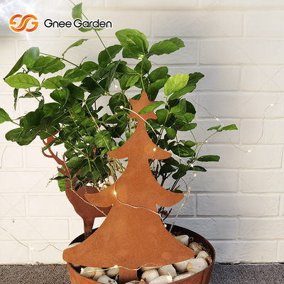 Kustomisasi Ornamen Taman Logam Laser Cut Corten Steel Signs Wear Resisting