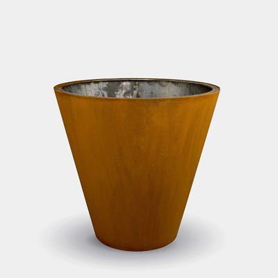 2.0-3.0mm Tebal Outdoor Corten Steel Fire Bowl Metal Camping Fire Pit Prerusted