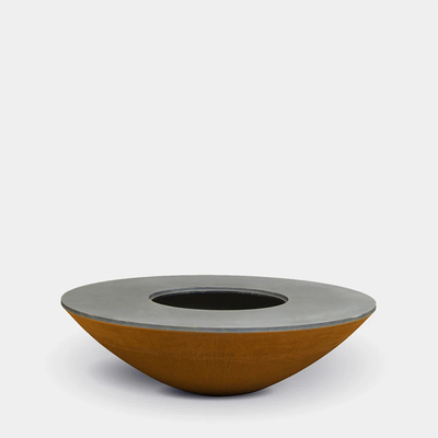 2.0-3.0mm Tebal Outdoor Corten Steel Fire Bowl Metal Camping Fire Pit Prerusted