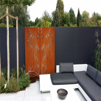 Produk Taman Logam Hias Rumah Layar Taman Corten Steel High End