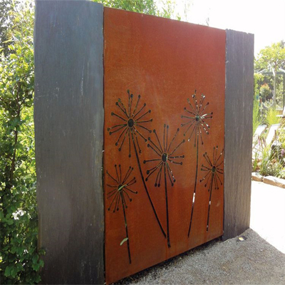 Produk Taman Logam Kekakuan Tinggi Layar Privasi Corten Steel Indah
