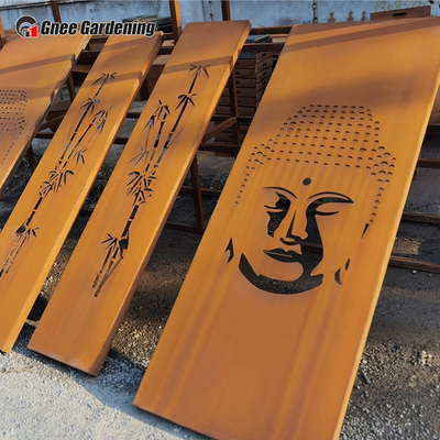Produk Taman Logam Hias Modern SGS Potong Laser Panel Baja Corten