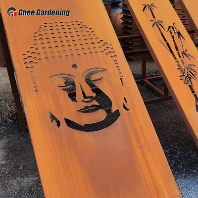 Produk Taman Logam Hias Modern SGS Potong Laser Panel Baja Corten