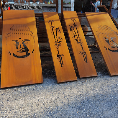 Produk Taman Logam Hias Modern SGS Potong Laser Panel Baja Corten