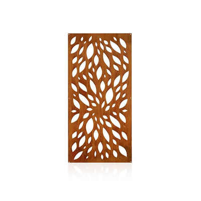 Seni Dekorasi Taman Logam Produk Panel Privasi Corten Steel Bukti Cuaca