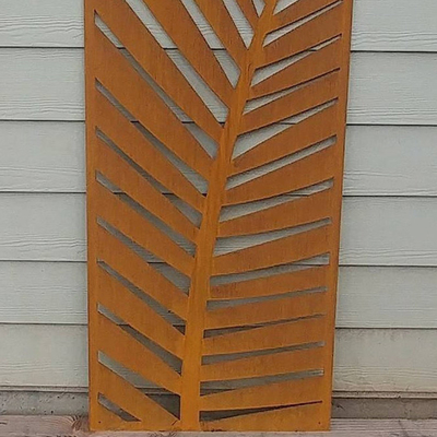 Exterior Decor Custom Made Corten Steel Garden Screens Tebal 2.5mm