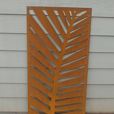 Exterior Decor Custom Made Corten Steel Garden Screens Tebal 2.5mm