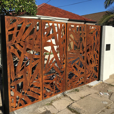 Panel Privasi Dekorasi Taman Corten Steel Ramah Lingkungan