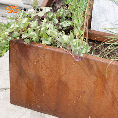 Simple Design Small Base Outdoor Metal Planter Pot Tanaman Antik 30cm 40cm