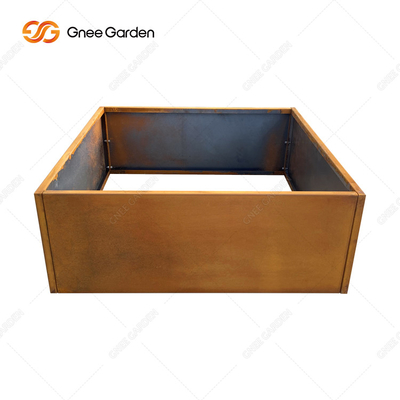 Tempat Tidur Taman Corten Steel yang Mudah Dirakit Untuk Penanaman Bunga