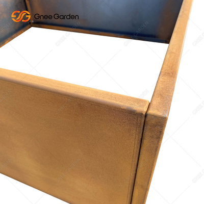 Tempat Tidur Taman Corten Steel yang Mudah Dirakit Untuk Penanaman Bunga