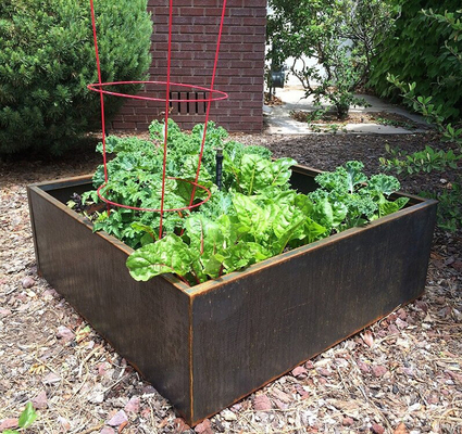 OEM ODM Patio Balcony Outdoor Metal Raised Garden Bed Untuk Sayuran Tahan Karat