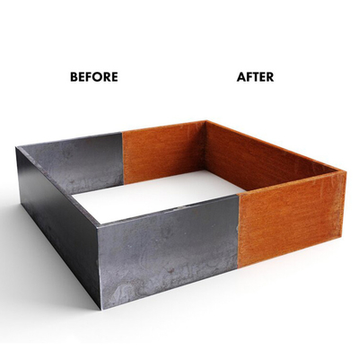 OEM ODM Corten Steel Raised Beds Metal Raised Vegetable Beds bukti korosi