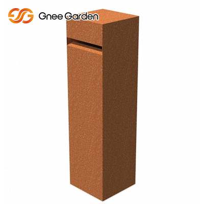 1000*800mm Free Standing Outdoor Metal Furniture Kotak Surat Baja Berkarat