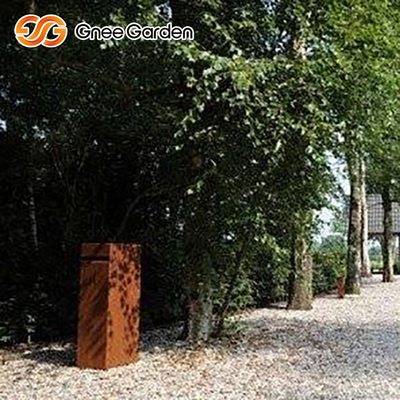 1000*800mm Free Standing Outdoor Metal Furniture Kotak Surat Baja Berkarat