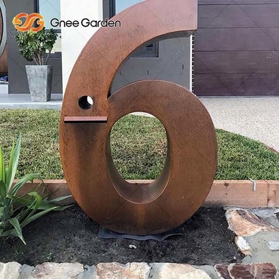 950mm Tinggi Berkarat Corten Steel Letter Box Outdoor Metal Drop Box