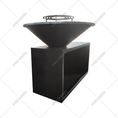 Modular Corten Steel Outdoor Cooking Grills 3mm Tebal Pengapian Elektronik
