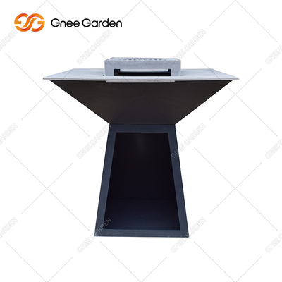 Garden Outdoor Teppanyaki Bbq Grill Ukuran Besar Multifungsi Dengan Langkan Memasak