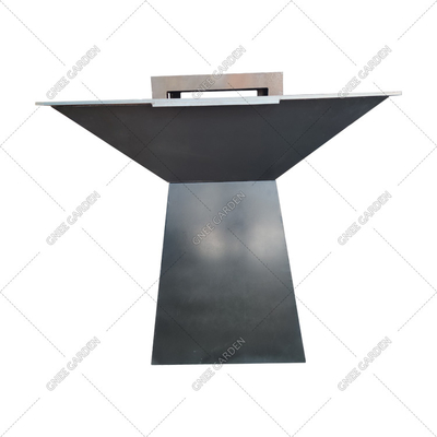 Corten Steel KD Outdoor BBQ Fire Pit Round Pra Berkarat
