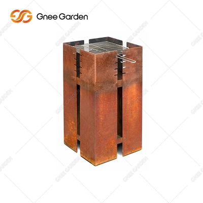 Pembakaran Kayu Logam Open Fire Pit Barbecue Grill Untuk Memasak di Luar Taman