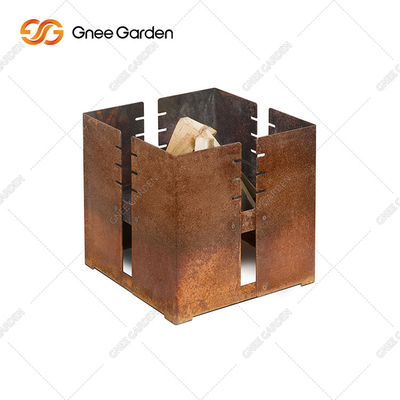 Pembakaran Kayu Logam Open Fire Pit Barbecue Grill Untuk Memasak di Luar Taman