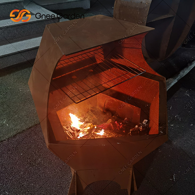 Pesta Rumah Gunakan Panggangan Arang BBQ yang Dapat Disesuaikan Ketebalan 4mm