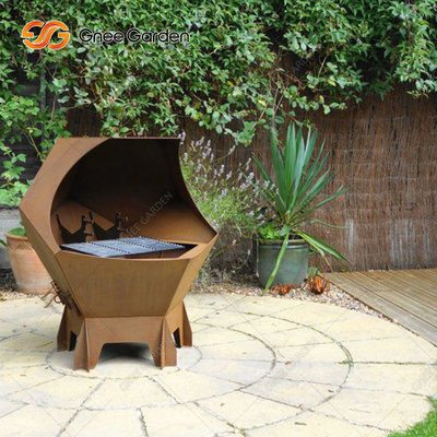 Pesta Rumah Gunakan Panggangan Arang BBQ yang Dapat Disesuaikan Ketebalan 4mm