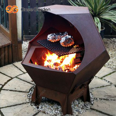 Pesta Rumah Gunakan Panggangan Arang BBQ yang Dapat Disesuaikan Ketebalan 4mm