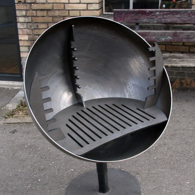 Pemanggang Memasak Luar Ruangan Besar Corten Steel Fire Pit Fire Bowl BBQ Grill