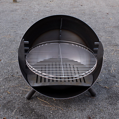 Pemanggang Memasak Luar Ruangan Besar Corten Steel Fire Pit Fire Bowl BBQ Grill