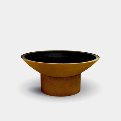 Pemanggang Memasak Luar Ruangan Eropa Fire Bowl Corten Steel Barbecue Grill