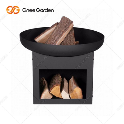 Bbq Outdoor Cooking Grills Plancha Grill Corten Steel Fire Pit Warna Hitam