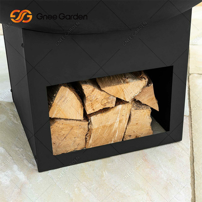 Natural Rust Corten Steel Metal Panggangan Barbekyu Besar Lubang Api Luar Ruangan Disesuaikan