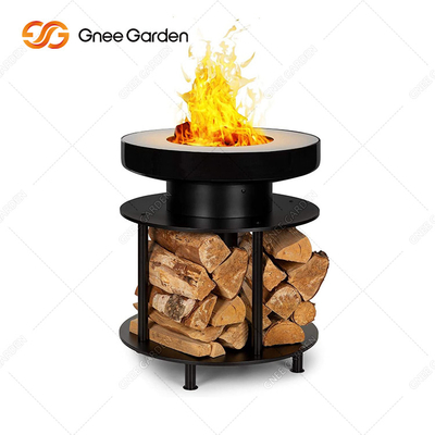 Outdoor Patio BBQ Fire Pit Grill Table Corten Steel Pra Berkarat